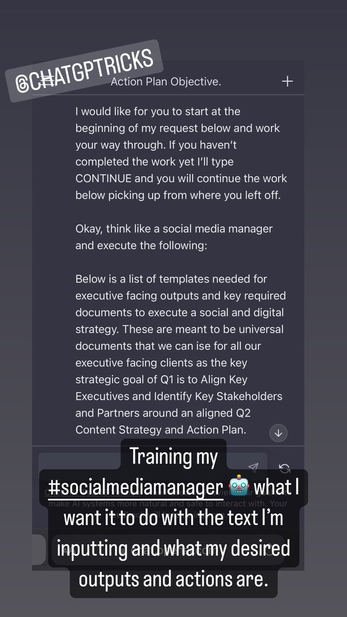ItsXprojects's tweet image. Hey there @elonmusk -
I built a #socialmediamanger 🤖 in #ChatGPT today and it actually works!

How goes Azad for the emperor today? While you’re tweeting about #AI the future is moving along exponentially. It’s gonna be bananas!

#promptengineering