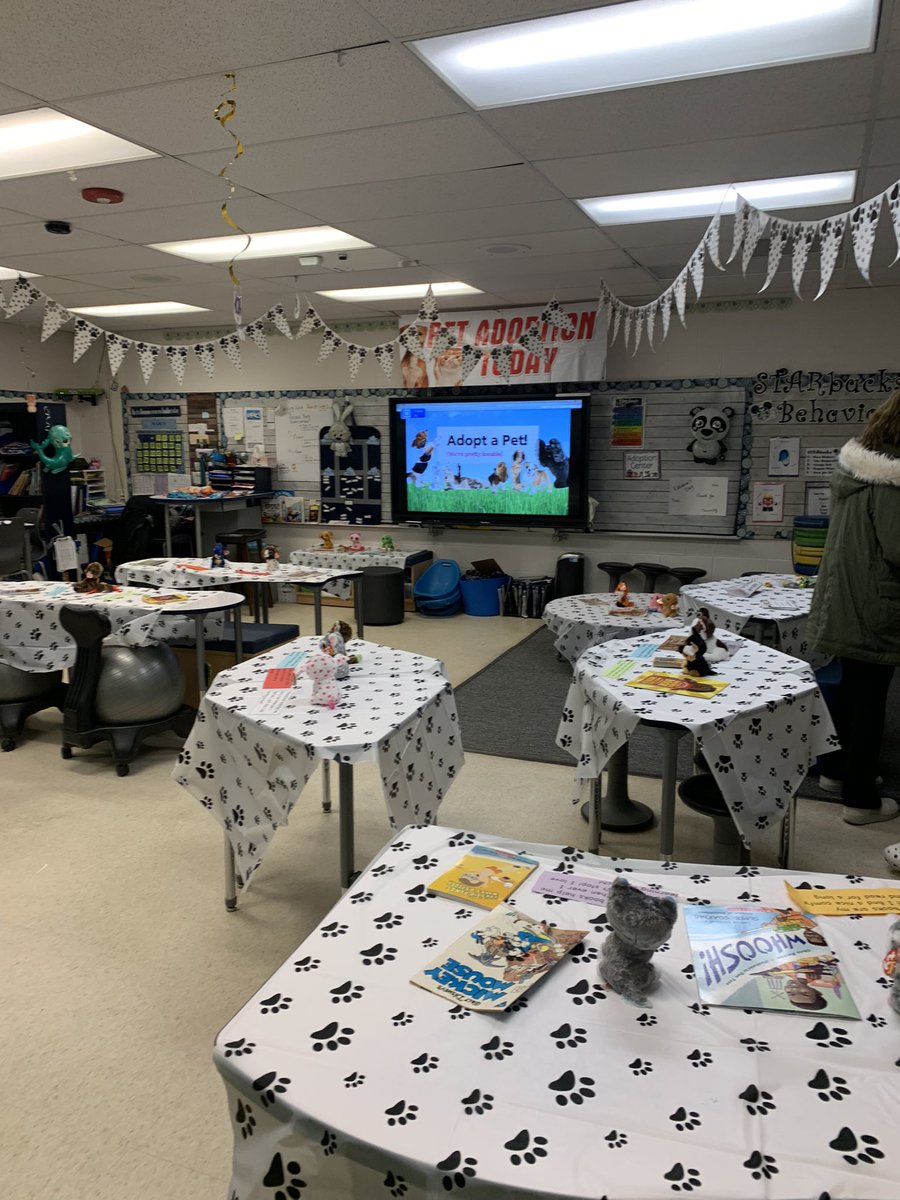 Room Transformation #8 March is Reading Month Reading Buddy Pet Adoption! Adopt a pet and pick a book to keep with a promise to read to their pet for 20 minutes a day! 3rd Gd is ready to grow as readers #fraserfamily #disneyfps