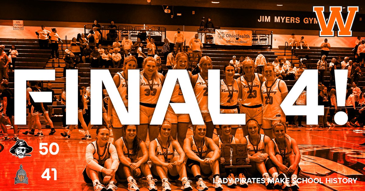🏆 FINAL 4!! REGIONAL CHAMPIONS!! Lady Pirates make school history and are heading to the STATE Tournament! Wheelersburg defeats West 50-41!🏴‍☠️🏆 #GoBurg #Relentless #Final4