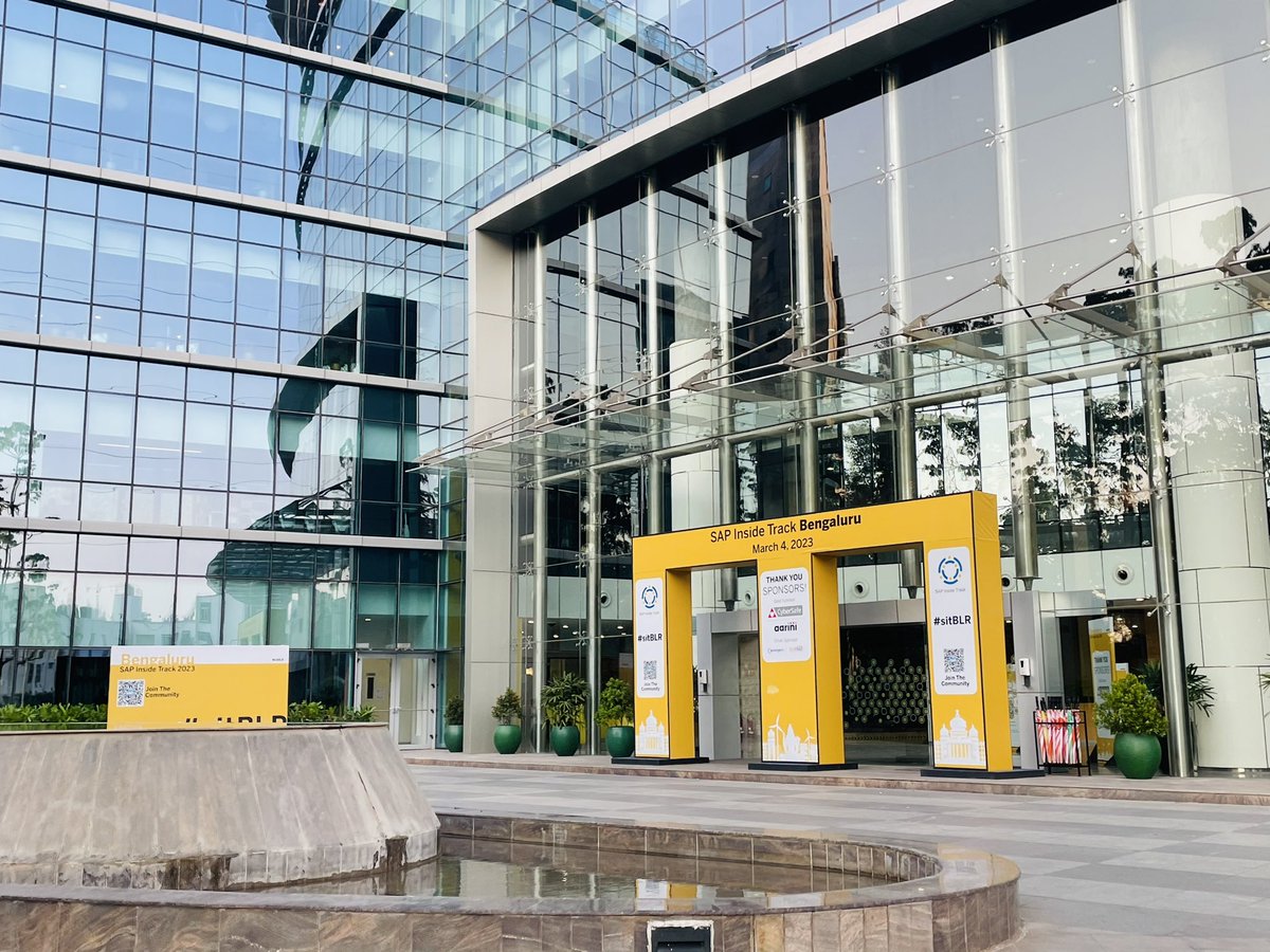 shivamalluvilas's tweet image. The Biggest SAP community event has already begun!  #sitBLR #sapcommunity #sapinsidetrack #sap