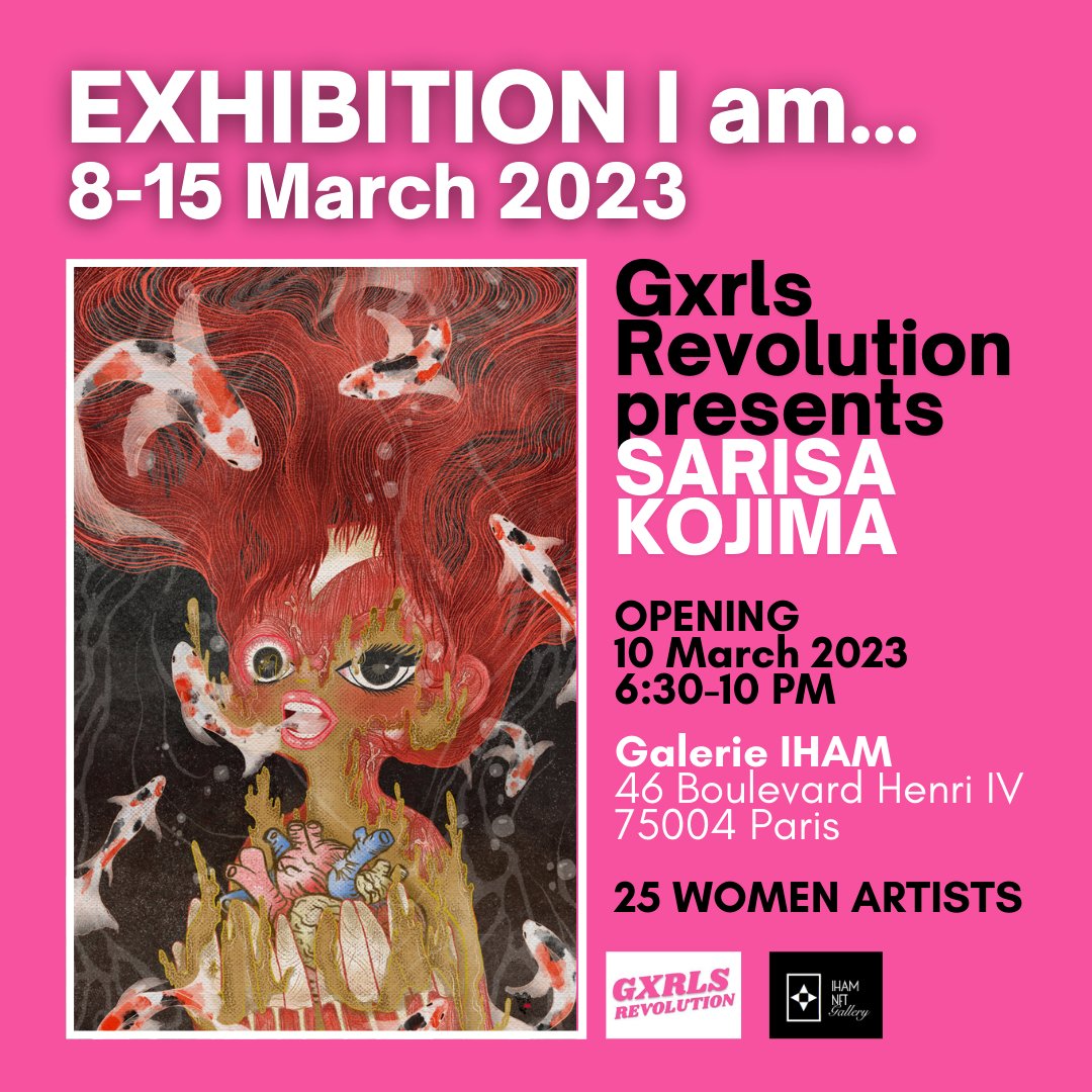 My upcoming Hybrid Group Exhibition 
<a href="/gxrlsrevolution/">GxrlsRevolution 💄 Art for sale 👇</a> 
IRL at @ihamnft  Paris along with 
Registration to the event here (Free)👇
eventbrite.fr/e/billets-expo…
Collection minting soon, Pls Stay tune for the update.