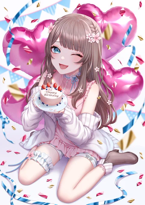 小春ちゃんのお誕生日グッズイラスト描かせていただきました愛情込めました!よろしくお願いします!  