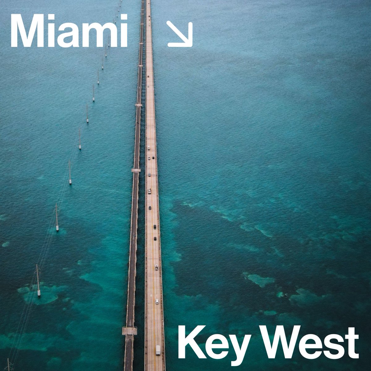 hitch's tweet photo. Our latest route. Book a ride from Miami to Key West, just in time for Spring Break season 🌴 https://t.co/BQtRvKbKrl