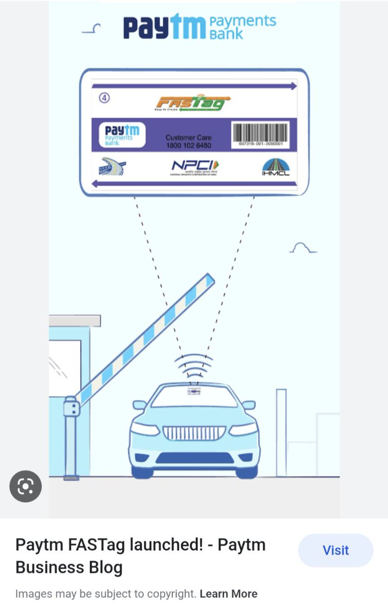 yoko_surya's tweet image. そういやインドの有料道路は #FastTag っていってフロントガラスに貼ったバーコードを読み取るとゲートが開く方式。日本の #Paypay のお母さん #PayTm でも支払いできる
