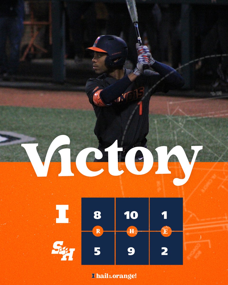 THAT'S AN ILLINOIS VICTORY!!!

The #Illini take the opener, with <a href="/_csmith17/">Christian Smith</a> going 4-for-4 at the plate and <a href="/John_Lundgren10/">Lefty</a> and <a href="/Tj_Constertina/">TJ Constertina</a> combining for 4.2 scoreless innings in relief!

#HTTO