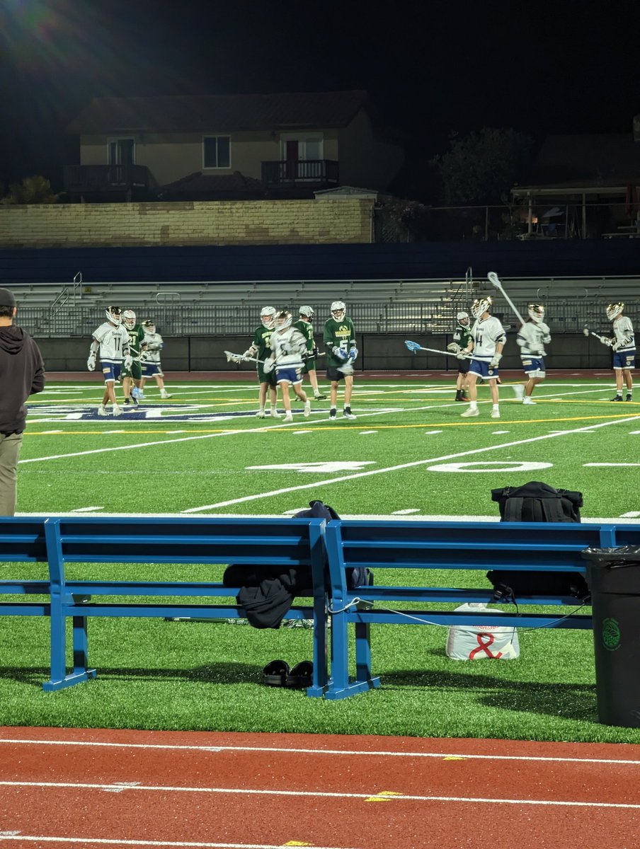 MVH_Principal's tweet photo. Mariners lacrosse vs. the Barons tonight under the lights. Let's go MVH! 💚💛 #MVHRocks @SUHSD @SUHSDAthletics1 https://t.co/gfsve1Mmjk