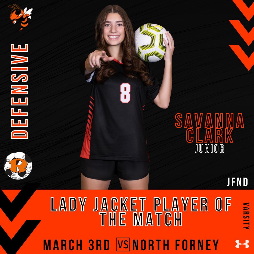 🚨Lady Jackets of the Match🚨

⚽️ Offensive: Addison Nowaczyk-Jr
⚽️ Defensive: Savanna Clark, Jr

<a href="/kevinwsamples/">Kevin Samples</a> <a href="/RISDAthletics/">Rockwall ISD Sports Marketing</a> <a href="/CityofRockwall/">City of Rockwall</a> <a href="/RHSJacketBacker/">RHSJacketBacker</a> <a href="/LethalSoccer/">Coach Duque</a> <a href="/Lassimak/">Lia Assimakopoulos</a> <a href="/ROCOgameday/">Rockwall County Gameday</a> <a href="/tascosoccer/">TASCO</a> <a href="/THSCAcoaches/">THSCA</a> <a href="/uiltexas/">Texas UIL</a>