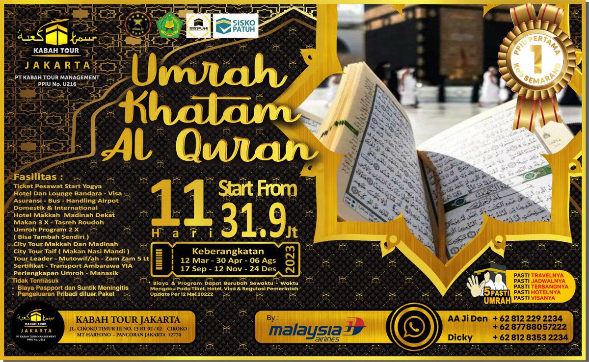 UMRAH KHATAMAN AL QUR’AN PLUS KualaLumpur Ziaroh Ma’la dan Ziaroh Kota Thaif 😊🤲🏻🕋Smoga Allah Sgera undang Qta smuannya