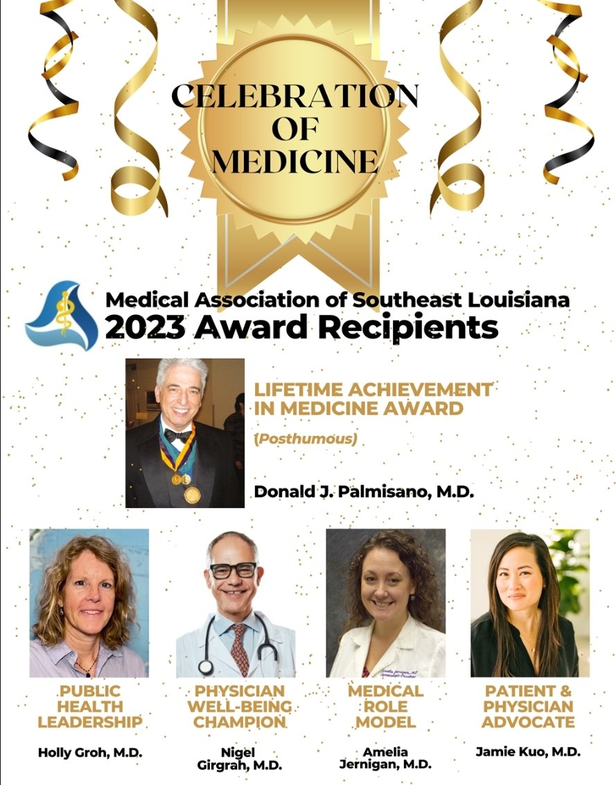 JeffMedical's tweet photo. LAST CALL for MASELA, JPMS &amp; OPMS Celebration of Medicine on Friday, March 10 at Metairie Country Club. We will honor your colleagues as leaders of these organizations, 50-year physicians and these deserving award recipients. To RSVP, go to https://t.co/qVmCmF8pDt. https://t.co/C0tZuOf9jm