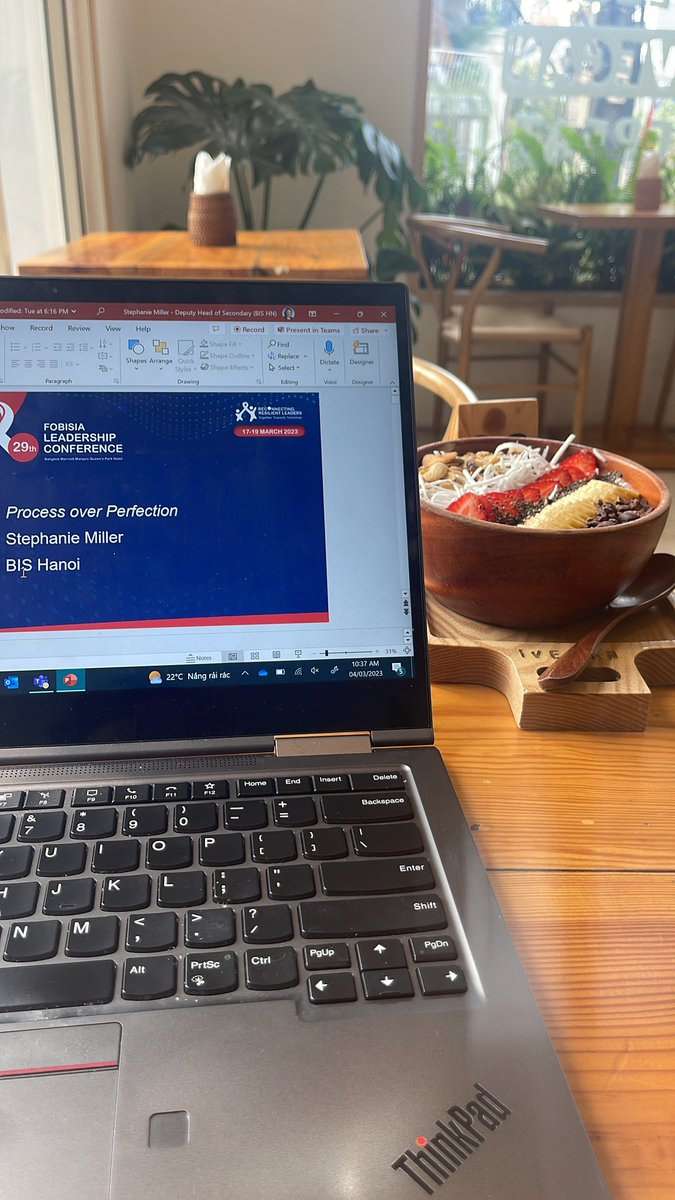 HanoiDeputyHead's tweet image. Saturday morning goals. Pilates followed by finalising #processoverperfection presentation for the @FOBISIA1 leadership conference in two weeks #FOBISIA #Leadership #LeadershipConference #ReconnectingResilientLeaders