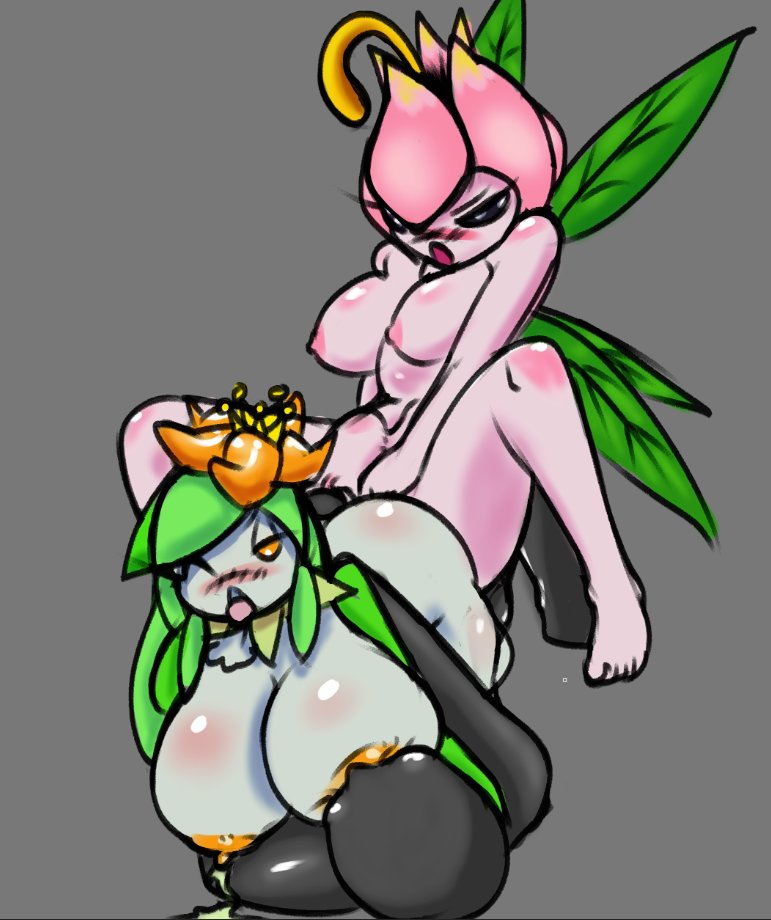 TWO PLANT GIRLS 
-the fungus

Lillymon AND Lilligant from those two suggestions :V todays warmup.