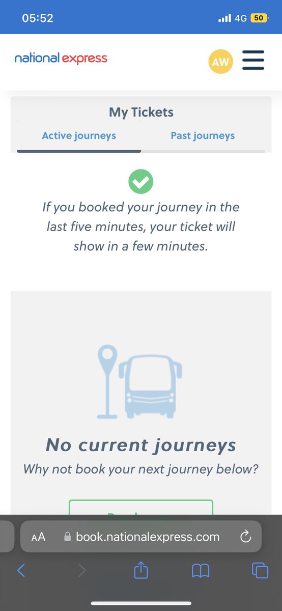 Alexwileyy's tweet photo. @nationalexpress I linked my tickets around 20 minutes ago and they’re still not appearing in my account. I have to make an amendment due to a delayed flight but I’m currently unable to do this. https://t.co/dxPk3aBeWK