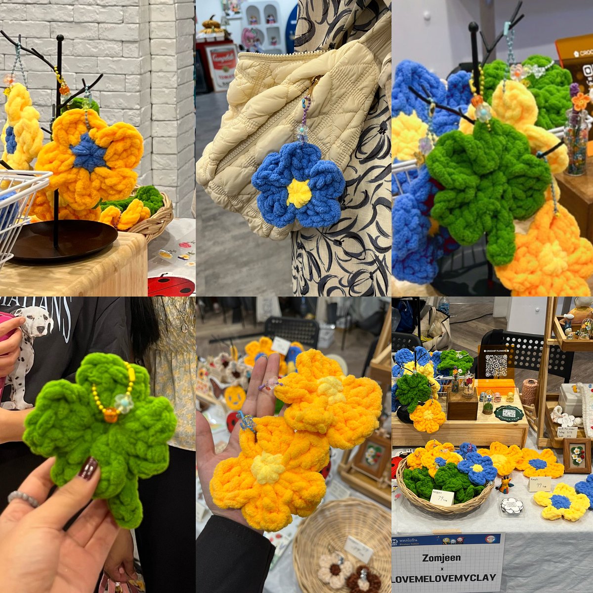 zzzzzomjeen's tweet photo. Pre order พวงกุญแจดอกไม้🌼&amp;โคลเวอร์🍀

ขนาดประมาณ 10x10 cm.
ที่ห้อยและลูกปัดเลือกสีและแบบไม่ได้❌

price 99 ฿ ส่งฟรี✨

ใช้เวลาประมาณ 7-10 วัน
⚠️ปิดรับออเดอร์รอบแรก 15 มีนา
📦จัดส่งพร้อมกันวันที่ 24 มีนา ของถึงภายใน 1-3 วัน

ทักมาได้เลยย💬
#พวงกุญแจ #ไหมพรม #ดอกไม้ https://t.co/bBXh64cW15