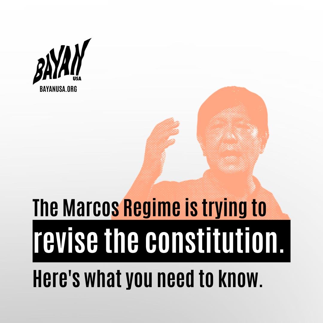 ⚠️ The Marcos regime is trying to revise the Philippine constitution. Here’s what you need to know. #NoToChaCha #ChaChaIbasura