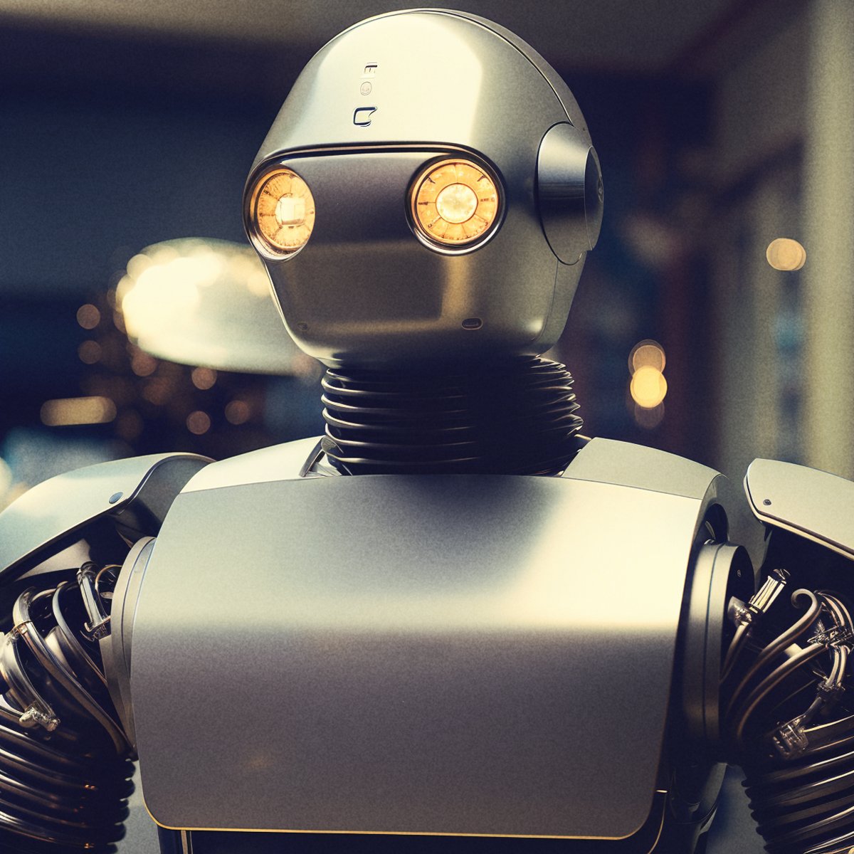 wreckists's tweet image. a crowd favorite from the convention, meet B.O.B. (Butler-Oriented Bot) who is in an intelligent vacuum 🤖

#robotbutlers
#robotart
#retrorobot
#aiart
#aiartcommunity