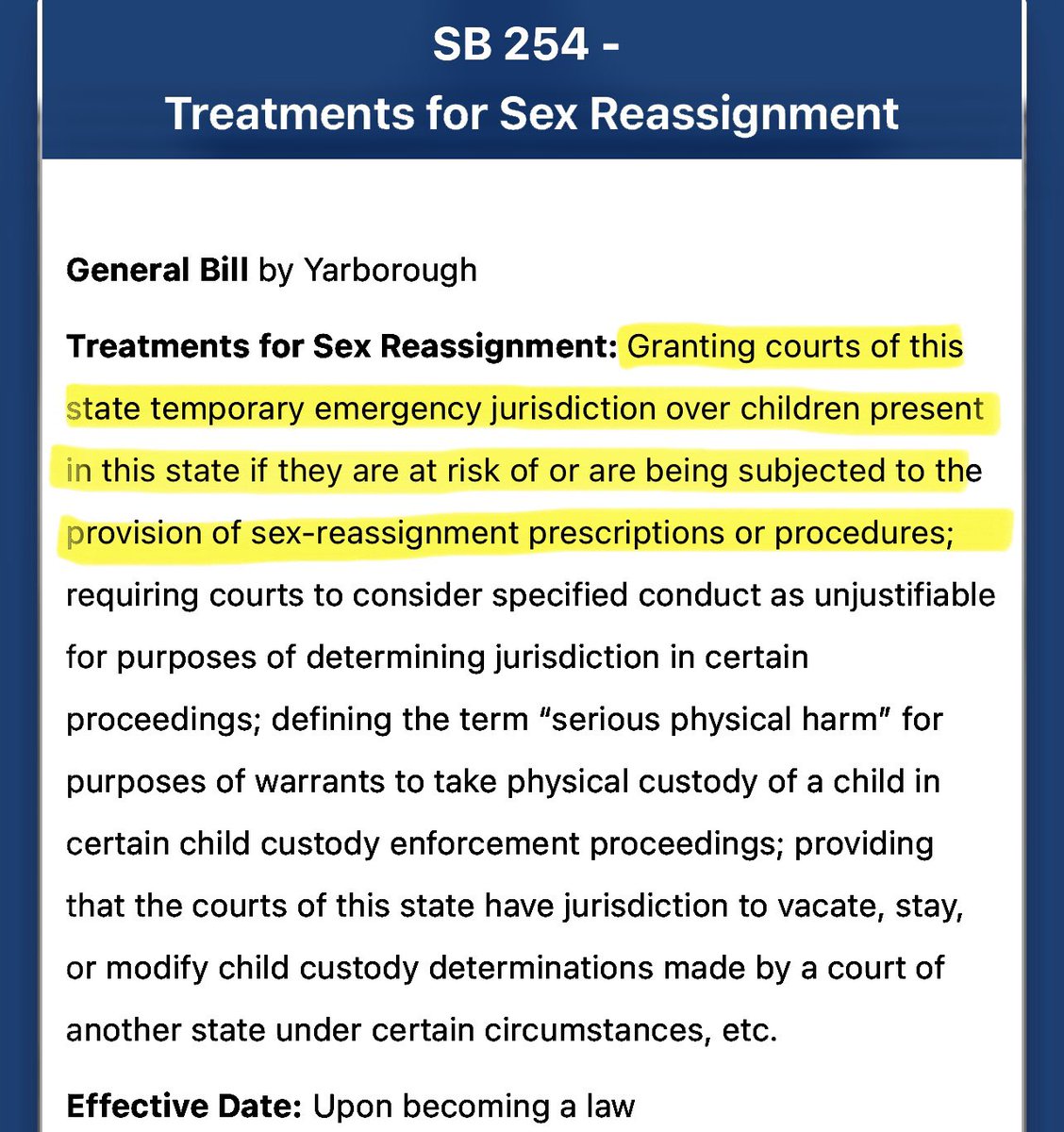 I can’t believe I’m writing this. A new FL bill will tell courts to SEIZE TRANS CHILDREN AWAY from their supportive parents if those parents provide or are “at risk” of providing them life-saving care. Parents would be charged with felonies + thrown in prison. This is fascist.