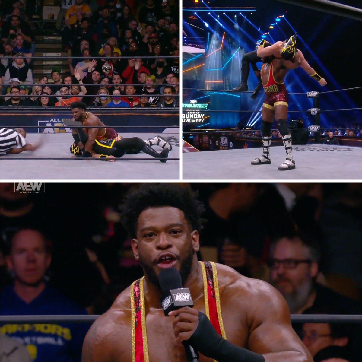 onlylukaWfans's tweet image. #PowerHouseHobbs destruye a #Serpentico y luego manda un mensaje a #SamoaJoe y #Wardlow dejando claro que NO IMPORTA quien gane el domingo... HOBBS será el campeón #aew #rampage