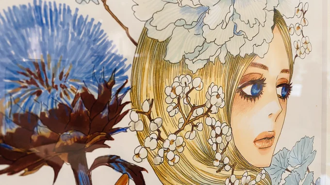 展覧会・展示会紹介その3。安野モヨコ展、もう一回アップします。展覧会に行かないと撮れない角度や大きさで撮るのが大好き。モヨコ先生の絵に対する温度や息の音を感じられて幸せ。 