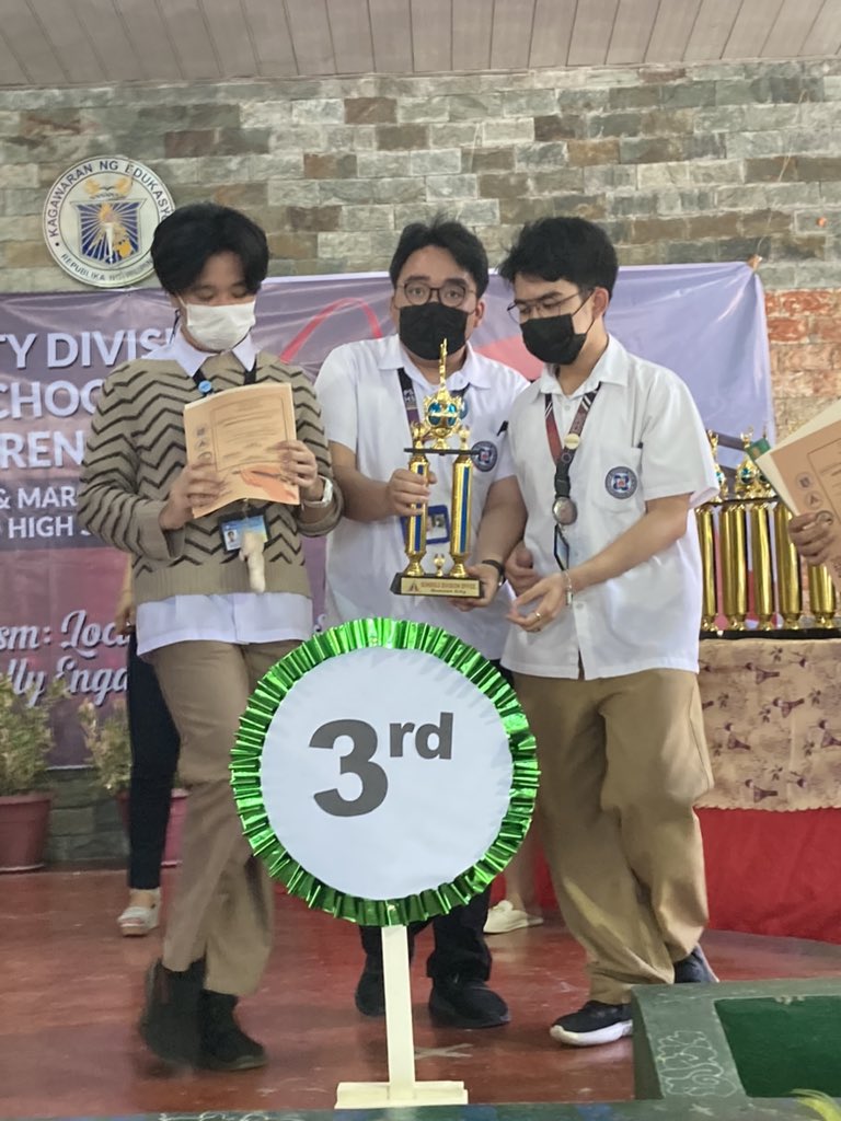 AngLagablab's tweet photo. Tv Broadcasting 📺 

Miyembro: Lorraine Fabregas, Oneil Del Rosario, Venn Magsino, Jorel Naval, Gab Zara

3rd - Overall 🥉 
2nd Best Anchor: Lorraine Fabregas 🥈 
4th Best Anchor: Gab Zara 
3rd - Video Editing 🥉 
2nd - Script Writing 🥈 https://t.co/WuJDJukXiY