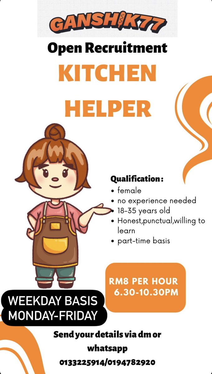 ganshik77's tweet photo. ❕help wanted ❕

Contact us for further details https://t.co/pGhTKAFgYN