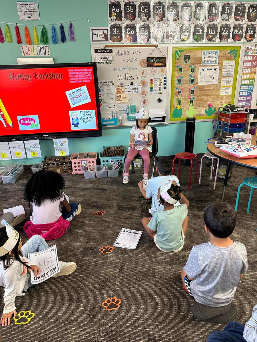 WoodardCFISD's tweet photo. The #ALLINWolfpack 3rd graders have inspired 1st graders to create &amp; read their stories @MFinalFour #MFinalFour #ReadToTheFinalFour with @CyFairISD #CFISDSPIRIT @suebrenz @jesmcallister @KGrahmann @MrsNgo04 @Woodard_Counsel @ReubertaBitz @MrsClevenger1 @KHOU https://t.co/lIeBJXFk0U