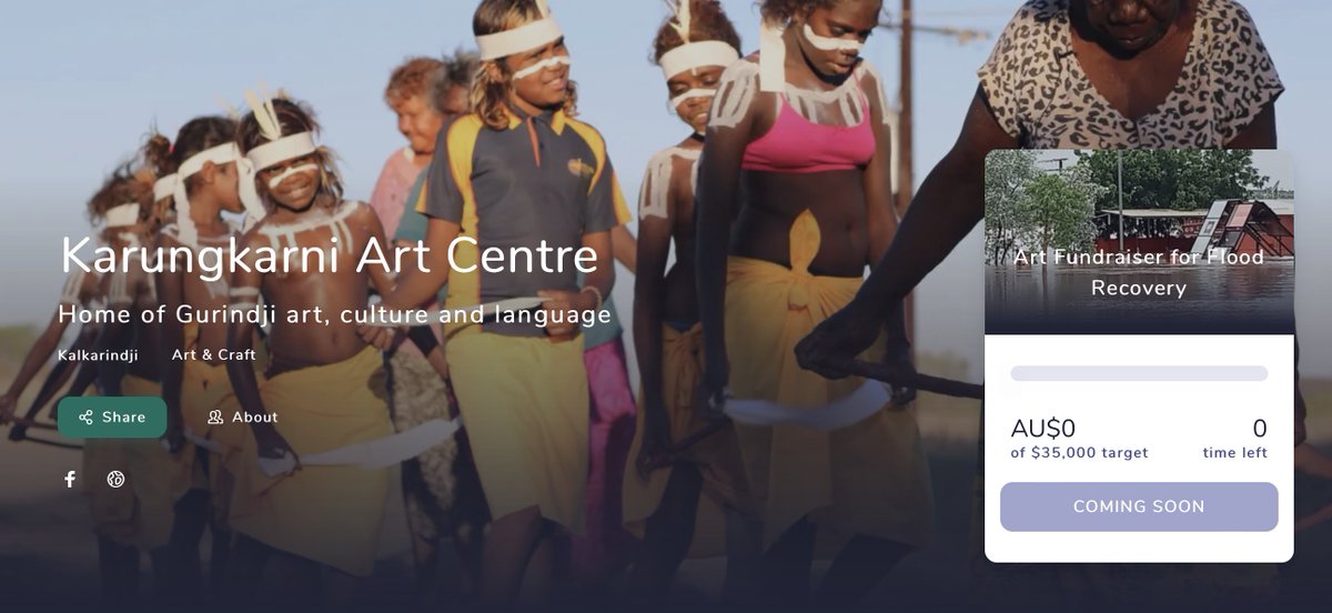 This amazing arts centre in northern Australia which I work with has flooded and lost so much. Please donate what you can and share widely. There are some amazing art print, book and photo rewards

pozible.com/profile/karung…

#indigenouslanguages #flooding #Gurindji #fundraising