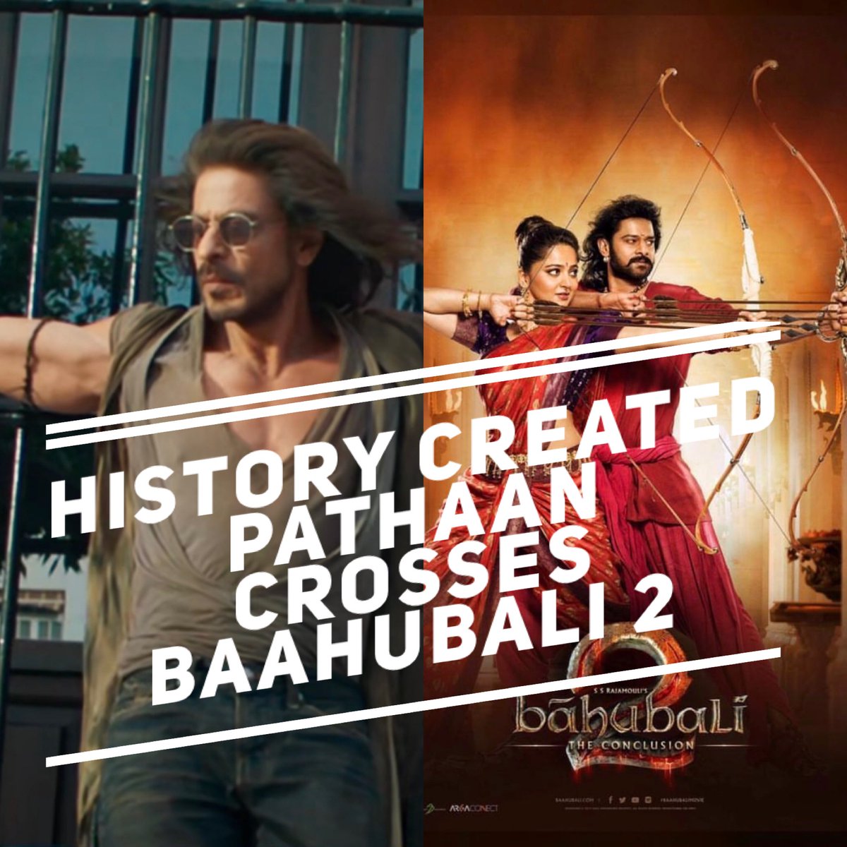 Tutejajoginder's tweet image. THIS IS IT!

HISTORY has been CREATED

RECORD BOOKS have been REWRITTEN

CELEBRATIONS have BEGUN

#Pathaan is now OFFICIALLY the BIGGEST ever

It’s HINDI version too has surpassed the DUBBED version of #BaahubaliTheConclusion 

#Bollywood ROARS and HOW!

#ShahRukhKhan𓀠 #YRF