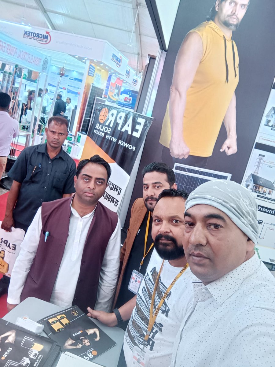 EaproGlobal's tweet image. India Solar &amp;amp; E-vehicle expo, #Lucknow , EAPRO Global Ltd. stall- D-26 presented by our Marketing head Dr Sanyam Tyagi &amp;amp; Zonal Sales Manager Mr Shailesh Dwivedi.
#sales #solarcompany #lucknow #solarpower #solarindustry #solarenergy #exhibitionstanddesign #exhibitionopening
