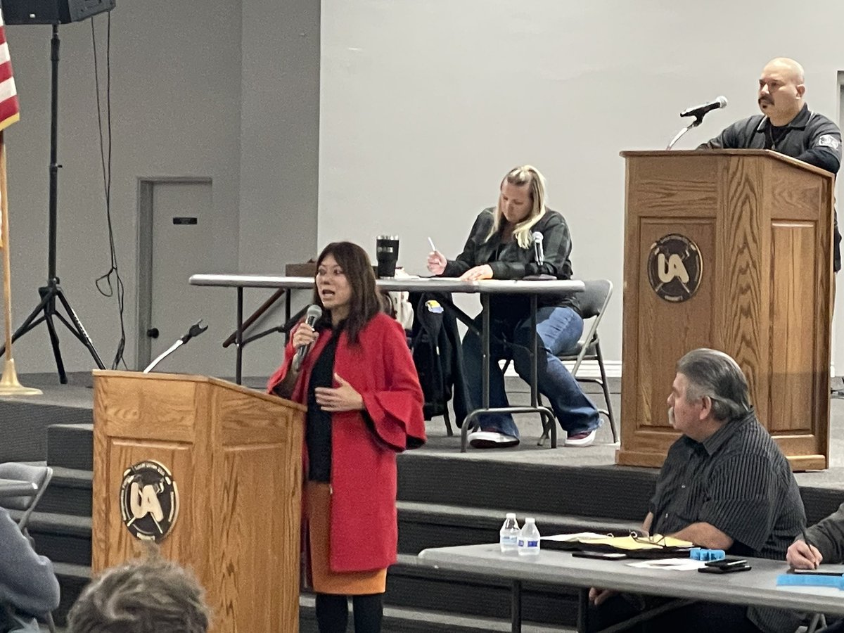 fionama's tweet image. Came to thank UA Local 250 (Steamfitters, Welders, Refrigeration Fitters) members for their support in my Re Election in November 2022. Great turnout for their monthly meeting on Friday at 7:30 pm. Thank you President Pete Wohlgezogen and your Board for your leadeship! #local250