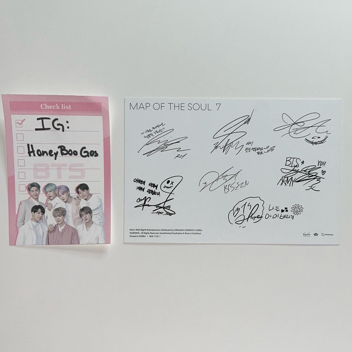 HoneyBooGOs's tweet image. ✨WTS✨

BTS: Map of The Soul 7 postcard
✅

$5 + shipping

Shipping:
$2 stamp / $3.50 tracking 

#wts #btspcs #kpopsale #kpop #btsmapoftgesoul7 #HoneyBooGos #army #bts