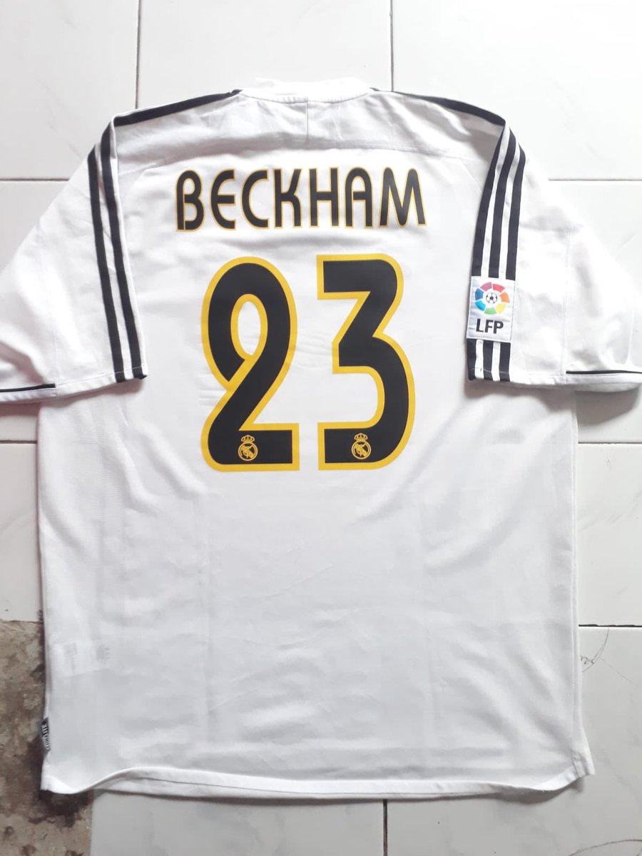 #jersey4sale 

REAL MADRID 2003/2004
#23 David Beckham
NNS remake
Size L
Excellent Condition
IDR 550.000

CC : @WSA_medan @Jerseyforum @crossing_jersey @jerseyoriracun @arisadi22  🙏