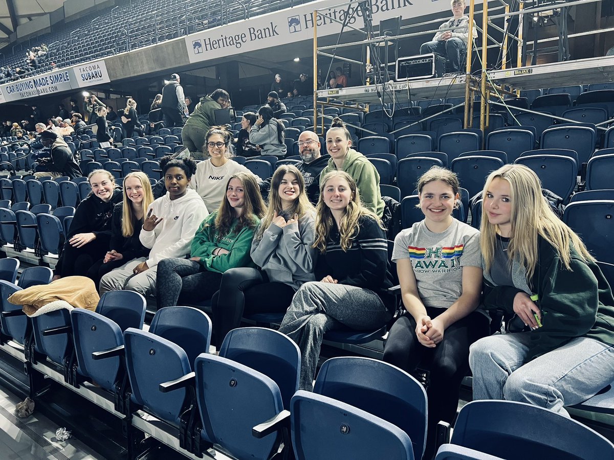 Fun having the coaches and some of our players come down to the Tacoma Dome &amp; take in the State experience. Our goal is to play here next year so we need to get familiar with the environment!