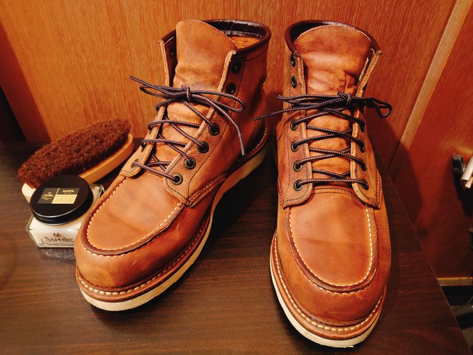 これはサイズ合わなくて霧月さんへお嫁に出したレッドウィング。ブーツ難しス…(ちゃんとフィッティングしろ 