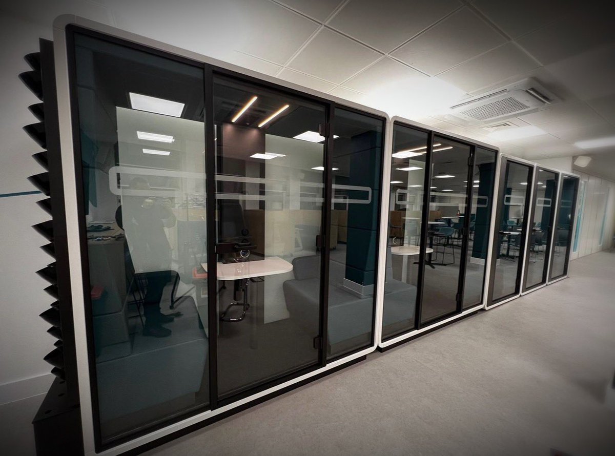9 Pods, Central London, 2 Days, Snag Free #officefurniture #coworking #officeinteriors #interiorconcept