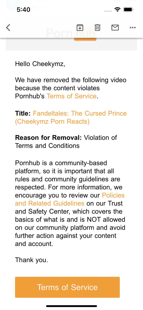 cheekymz on Twitter: "All my Pornhub videos keep getting taken down now