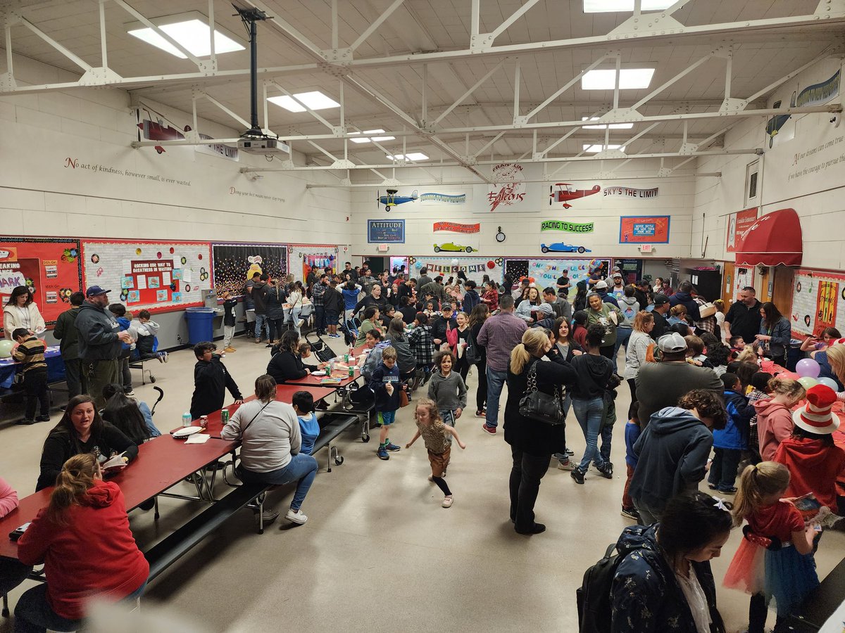 It was such a fun family event and promoted literacy.  Franklin's annual Dr. Seuss Night.