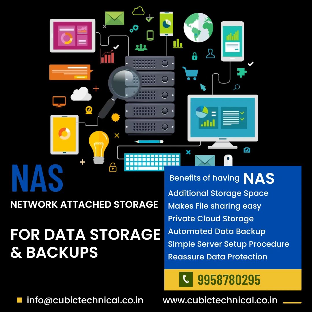 Storage you can RELY on NAS- Network Attached Storage!
#cubictechnical #NASstorage #datamanagement #multimediamanagement #datastorage
0120-4360749,9958780295
info@cubictechnical.co.in
cubictechnical.co.in