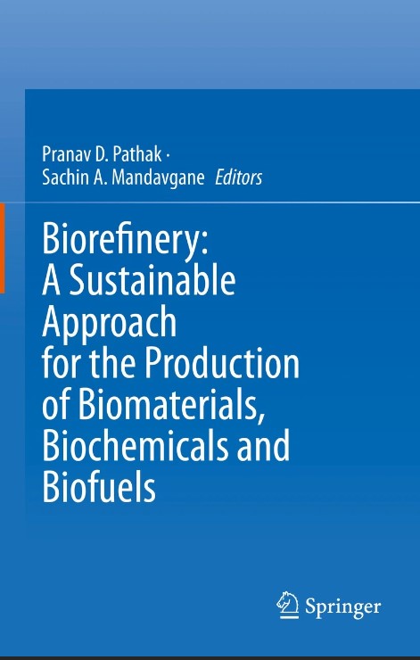 Delighted to share the release of #bookchapter #springer book #biorefinery . The chapter on #biodiesel discusses latest scientific development in #biofuel. The chapter on #biochar mentions potential applications of #biochar from #agroresidue #biomass. #wastemanagement@DSTCPRIISc