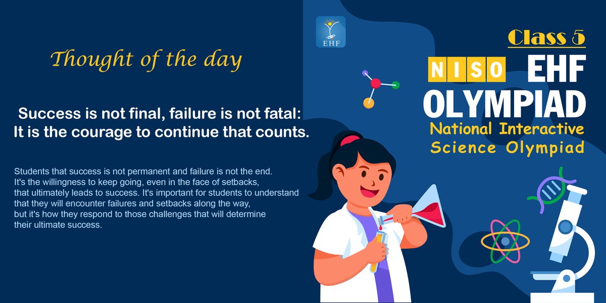 eduolympiad's tweet image. Thought of the day #olympiadpreparation #eduhealfoundation #eduheal