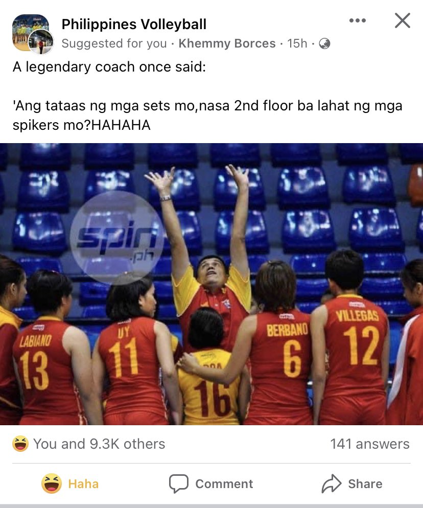 @gretchenho @JemFerrer @dzigervacio @FilleisFly @MichelleMorente @juliamdeguzman @ella_dejesus nakatanggap ba kayo ng gantong salitaan ni coach roger? 😂😂😂