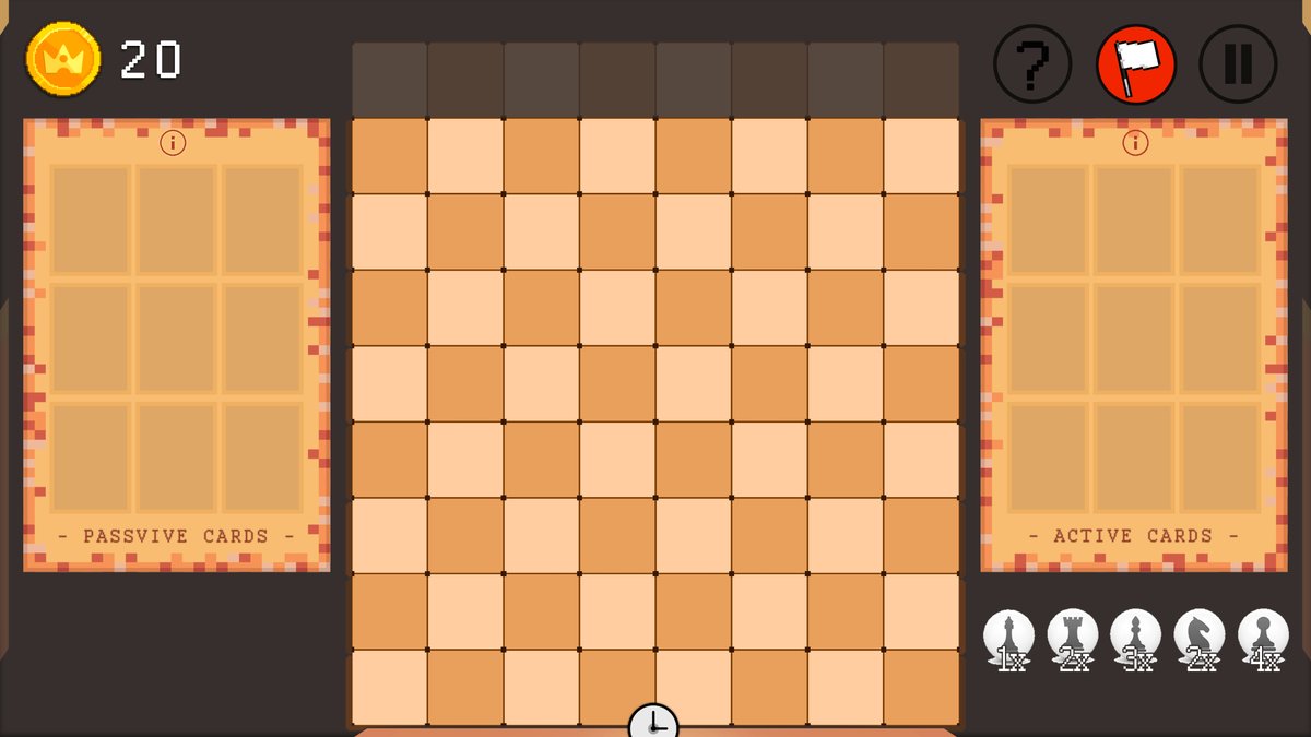 We're trying to build a singleplayer Chess Roguelike with Deck-builder elements. The idea here is to keep the progression minimalistic and relevant to vanilla chess.

#indiegame #chessgame #roguelike #IndieGameDev #indiedev #pixelart #tabletopgaming #singleplayer #developers
