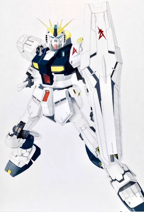半年に1回の割合で、メカを描くようになってるな、私。全部アナログで。もし、次にモビルスーツを描く事があれば、その時は絶対重量級にするです。 