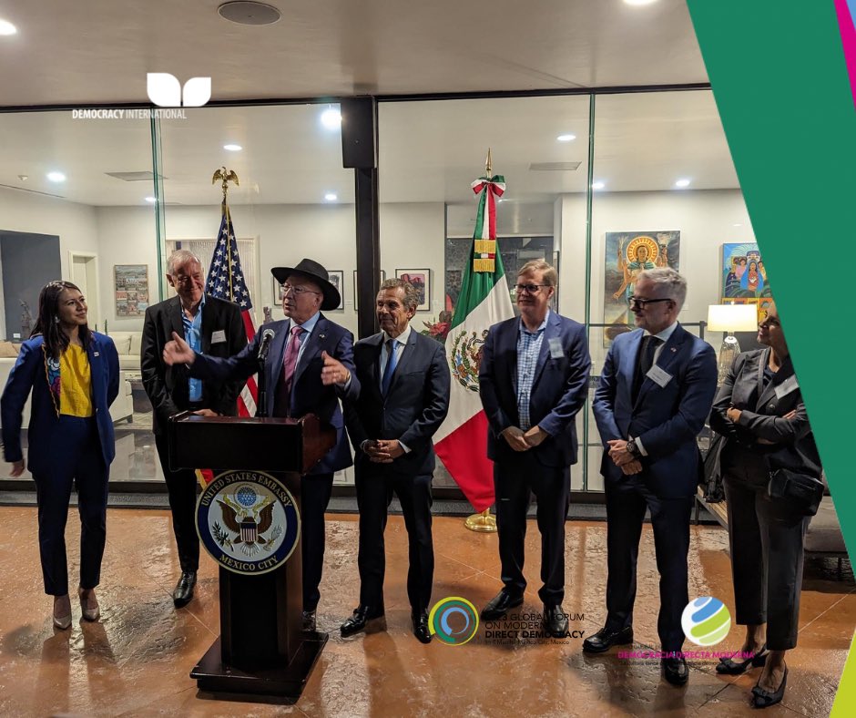 Democracy International (@democracy_intl) on Twitter photo US ambassador <a href="/USAmbMex/">Embajador Ronald Johnson</a> welcomed #gfmdd23 participants in his residency. In his welcome speech he addressed the importance of global cooperation in matters of safeguarding democracy.
#democracy #usa #mexico US ambassador <a href="/USAmbMex/">Embajador Ronald Johnson</a> welcomed #gfmdd23 participants in his residency. In his welcome speech he addressed the importance of global cooperation in matters of safeguarding democracy.
#democracy #usa #mexico