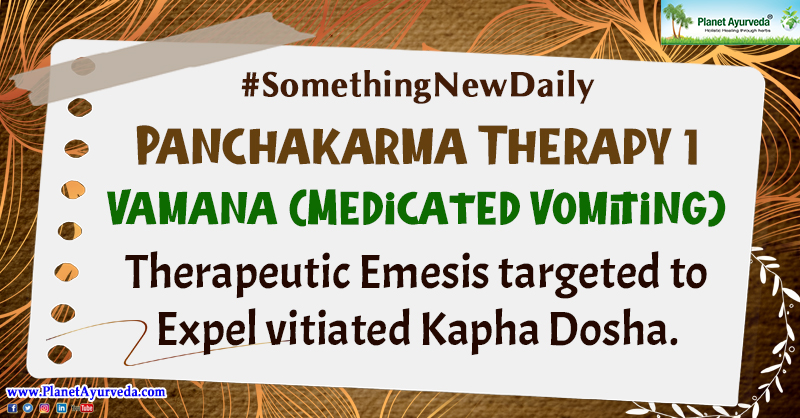 PANCHAKARMA THERAPY 1 #SomethingNewDaily
#PanchakarmaTherapy #Panchakarma #Vamana #VamanaTherapy #MedicatedVomiting #Knowledge #SomethingNew #LearnNewThings #KnowledgeBase