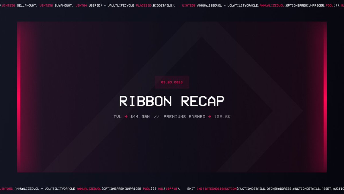 Ribbon Finance (@rlbbonfinance) / Posts / X