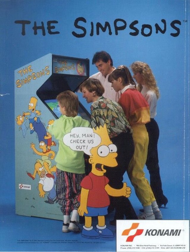dailysimpsons's tweet photo. #OnThisDay #OTD March 4, 1991, The Simpsons arcade game was released by @Konami. It was the first video game based on #TheSimpsons franchise to be released in North America. https://t.co/7GjHylz2Rd