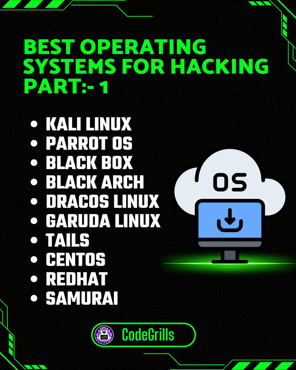 Code_Grills's tweet image. 😁Best operating system for hackers part1😁

Which one have you used or are you even going to try any of these once???

Well stay tuned for part 2