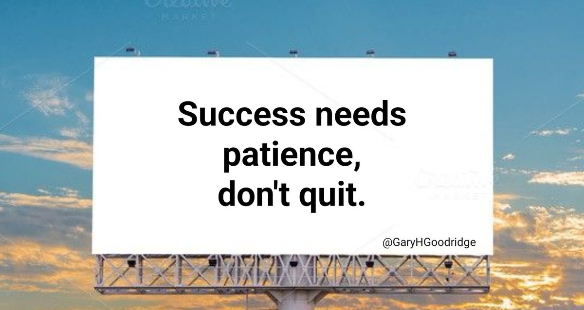 garyhgoodridge's tweet image. Success ..