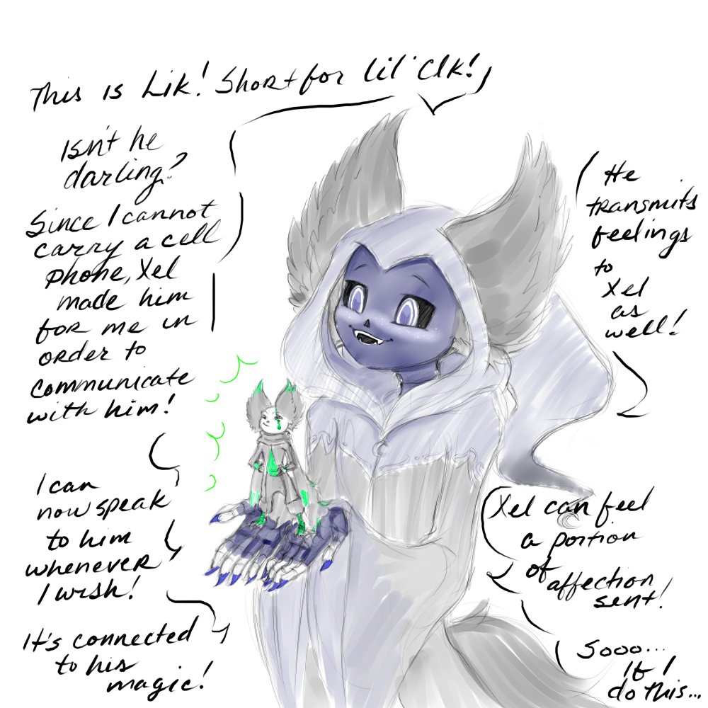 GenniiDrominda's tweet photo. #askboofthewolfskeleton Q30: Are there bitties in the Multitude AU?
One. But it was specially created by Clk for Era. With... certain capabilities that only a mate can take advantage of.
#MultitudeAU #Interlude #ClkandEra #magicconnection https://t.co/iwzW8XQrr0