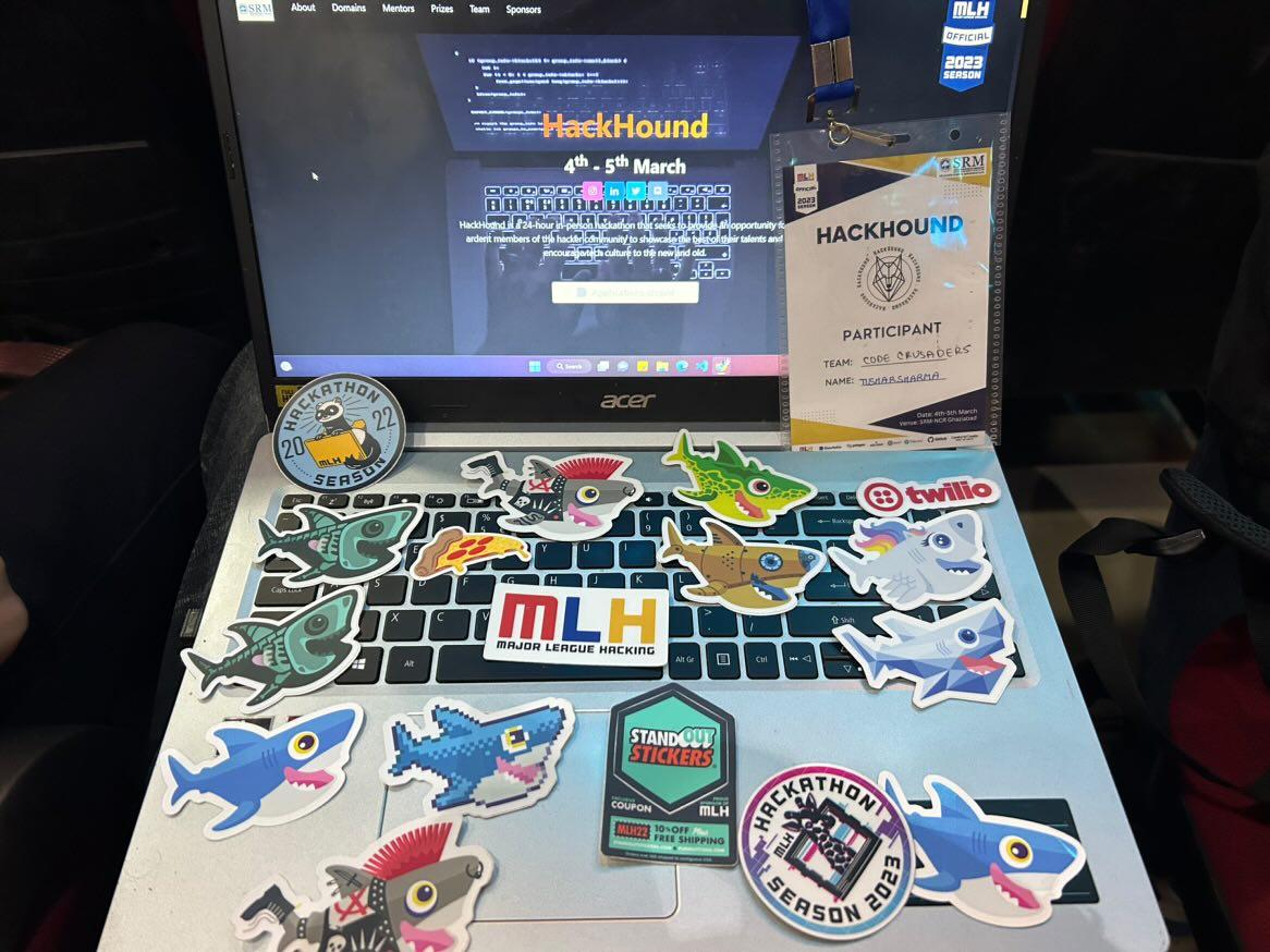 wtftusharr's tweet photo. Welcome Pack!🤌❤️
#hackhound #mlh #majorleaguehacking #Hackathon https://t.co/bkkuyt4Sya